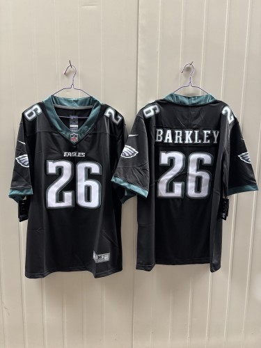New Philadelphia Eagles 26 Saquon Barkley Football Jersey Legend Black