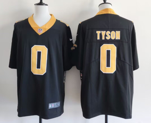 New Orleans Saints 0 Jordyn Tyson Football Jersey Legend Black