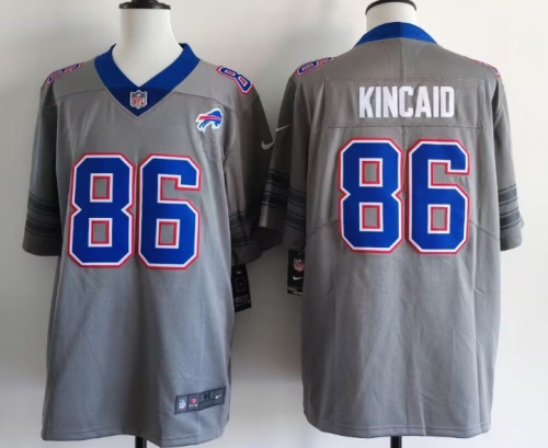 Buffalo Bills 86 Dalton Kincaid Football Jersey Legend Gray
