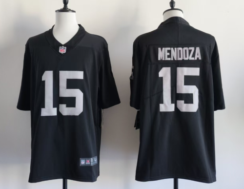 Oakland Raiders 15 Fernando Mendoza Football Jersey Legend Black