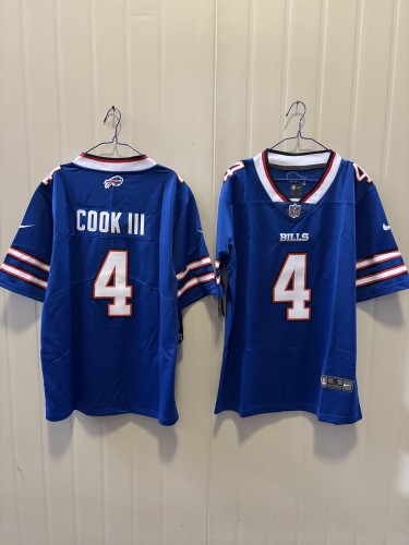 Buffalo Bills 4 James Cook III Football Jersey Legend Blue