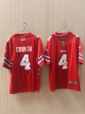 Buffalo Bills 4 James Cook III Football Jersey Legend Red