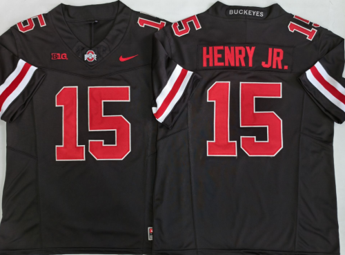 Ohio State 15 Chris Henry College Football Jersey Three Dynasties Black