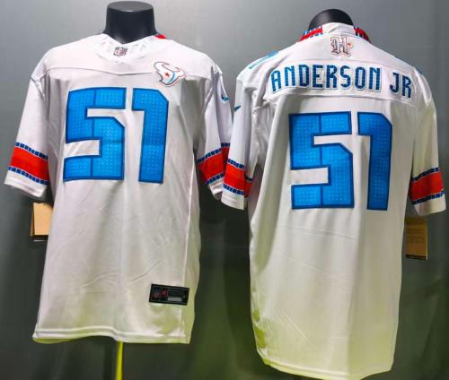 Houston Texans 51 Will Anderson Jr. Football Jersey Three generations White
