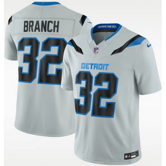 Detroit Lions 32 Brian Branch Football Jersey Legend Three Dynasties Gray