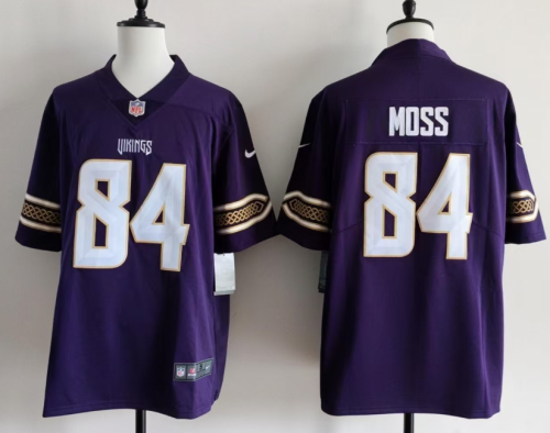 Minnesota Vikings 84 Randy Moss Football Jersey Legend Purple