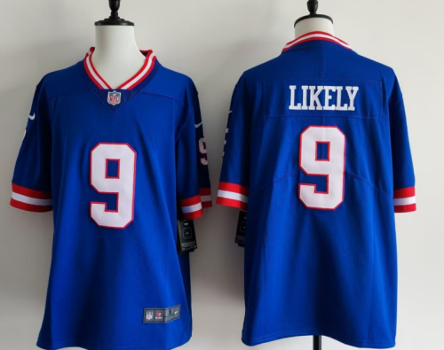 New York Giants 9  Isaiah Likely Football Jersey Legend Blue
