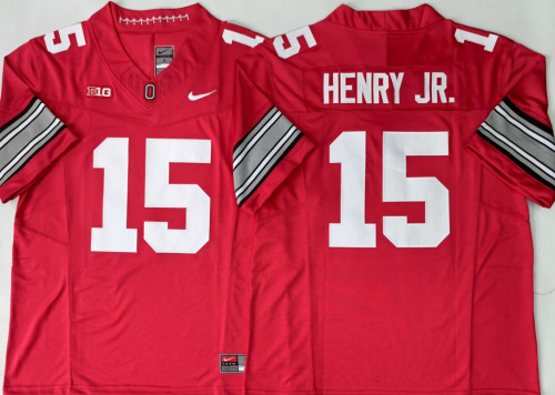 Ohio State 15 Chris Henry College Football Jersey Three Dynasties Red