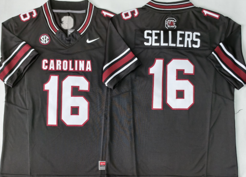 South Carolina Gamecock 16 LaNorris Sellers College Football Jersey Three Dynasties Black