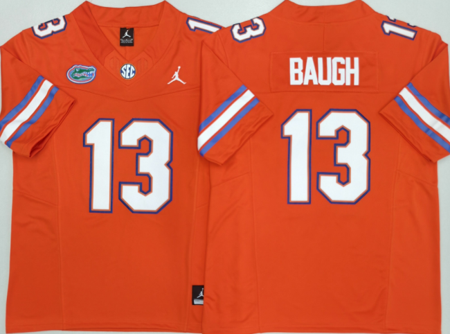 Jordan Florida Gators 13 Jadan Baugh College Football Jersey Three Dynasties Orange