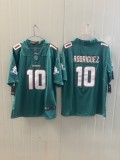 Miami Dolphins 10 Jacob Rodriguez Football Jersey Legend Green