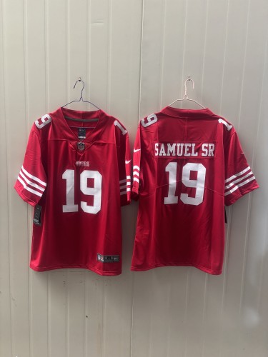 San Francisco 49ers 19 Deebo Samuel Sr Football Jersey Legend Red