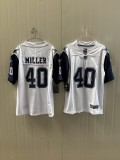 Dallas Cowboys 40 Von Miller Football Jersey Legend White