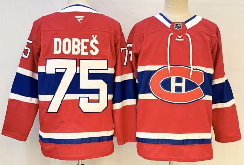 Fanatics Montreal Canadiens 75 Jakub Dobeš Ice Hockey Jersey Red