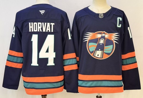 Fanatics New York Islanders 14 Bo Horvat Ice Hockey Jersey Navy Blue