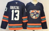 Fanatics New York Islanders 13 Mathew Barzal Ice Hockey Jersey Navy Blue