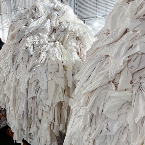 Factory direct sales white cleaning cloth good cotton fabric scrap wiping rags