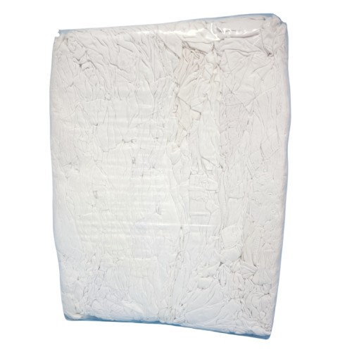 5KG/BAG Used White T-shirt Cotton Rags Recycled Cotton T-Shirts Rags Wiping Rags for Industry
