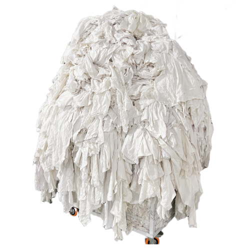 20KG/BAG  Strong oil and water absorbency white T-shirt rags used cotton rags