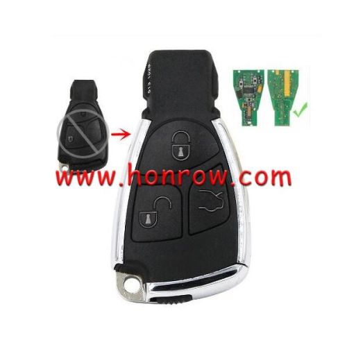 For Benz Modified Silver 3 button remote key 315MHz NEC Chip HU64 for benz 2005-2008 model