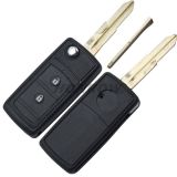 For Hyu 2 button remote modified flip key blank