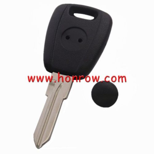 For Fiat transponder key blank black color