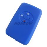 For Toyota 3 button silicon case Blue Color (MOQ:50pcs)