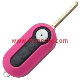 For Fi 3 button flip remote key blank ( Pink Color)