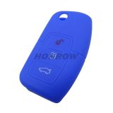 For Ford 3 button Silicone case blue MOQ:50PCS