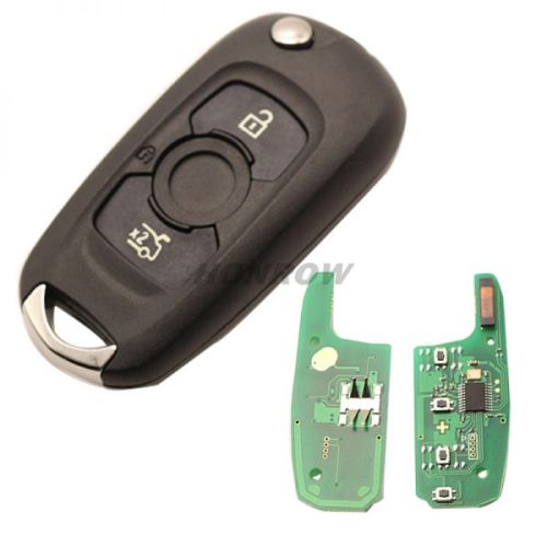 For Opel 3 button Flip remote key with PCF7961E 433Mhz HITAG 2 46CHIP For：Opel /Vauxhall Astra K 2015-2017