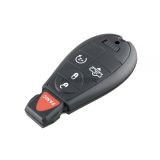 For Chrysler Dodge Ram 4+1 button remote key with 433Mhz ID46 PCF7961 Chip FCCID:GQ4-53T