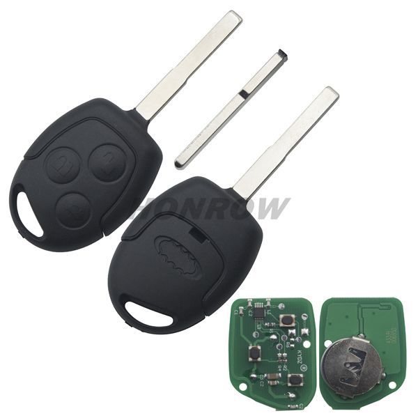 For Ford 3 button Remote key with 4D63 chip and 433MHZ