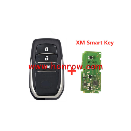 Xhorse VVDI for Toyota 3 button XM Smart Key XSTO00EN Universal Remote Key Support Renew and Rewrite for Toyota Work for Plus Max VVDI2 VVDI Mini