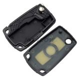 For BM 3 button flip modified remote key with HU58 (4 Track) blade