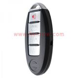 For Nissan 3+1 button remote key blank with emergency blade