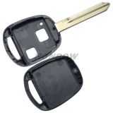 For To 2 button remote key blank with TOY47 blade