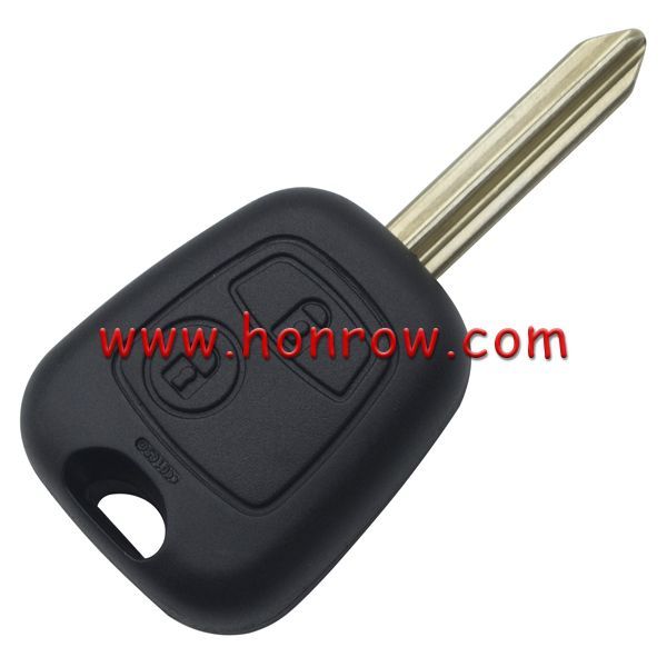 For Peugeot 2 button remote key blank With SX9 key blade