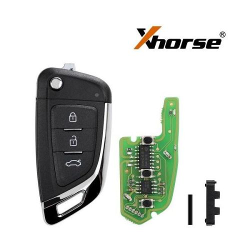 XHORSE XKKF03EN Wire Remote Key Knife Flip 3 Buttons