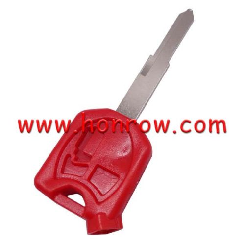 For Ho Motorcycle transponder key blank left blade (red)