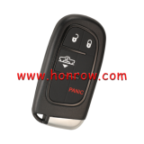 For Chrysler Dodge Ram 3+1  button smart Remote Car Key with 433Mhz PCF7945 ID46 Chip FCCID:GQ4-54T