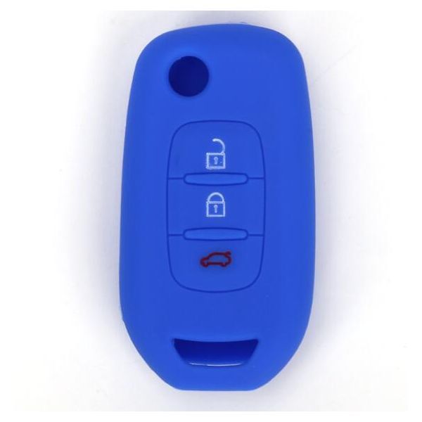 For Renault 3 button silicon case blue