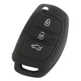 For Hyundai 3 button Silicone case black MQQ:5PCS