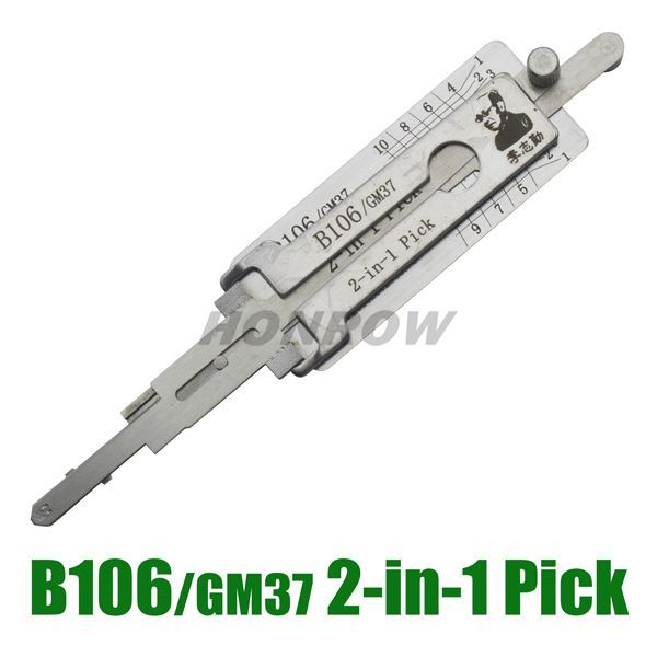 Original Lishi GM GM37 (39 40 41) lock pick and decoder together 2 in 1 decoder and lock pick Locksmith tools with best quality