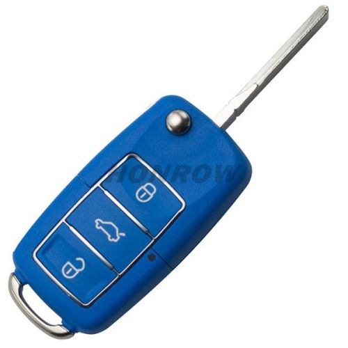 For V 3 button  waterproof  remote key blank with blue color