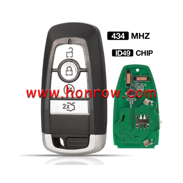 For Ford 4 button keyless remote key with 433mhz Hitag Pro chip FCC ID:  M3N-A2C93142600