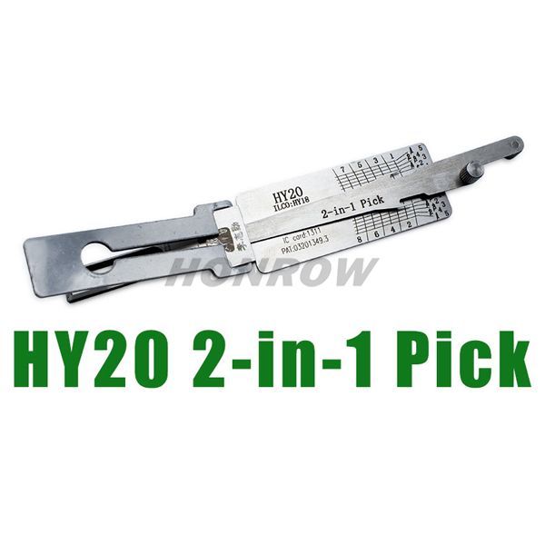 Original Lishi korean for Hyudai HY20 lock pick and decoder together  2 in 1 combination tool with best quality