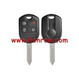 For Ford 4 buton remote key shell with H72 key blade enhanced version