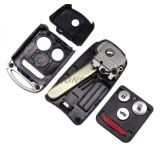 For Honda 3+1 button flip remote key blank