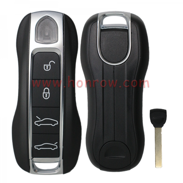 For Por 4 button remote key blank with emmergency key blade