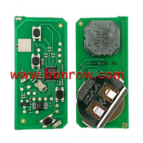 Xhorse VVDI Smart Remote Car Key 4D PCB Board For Toyota Support 0111/0140/3370/5290/A433/F433/6601/6630 312/314.3/315/433.92Mhz Car Models（please choose the key shell style）